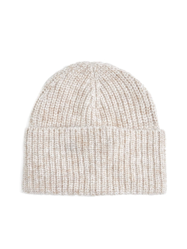 Ribbed Wool Blend Beanie