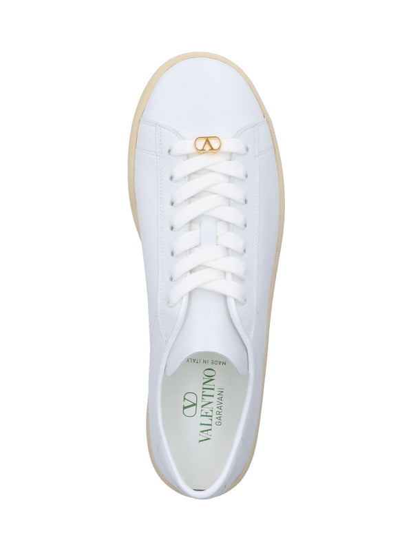 Valentino White Low Top Sneakers