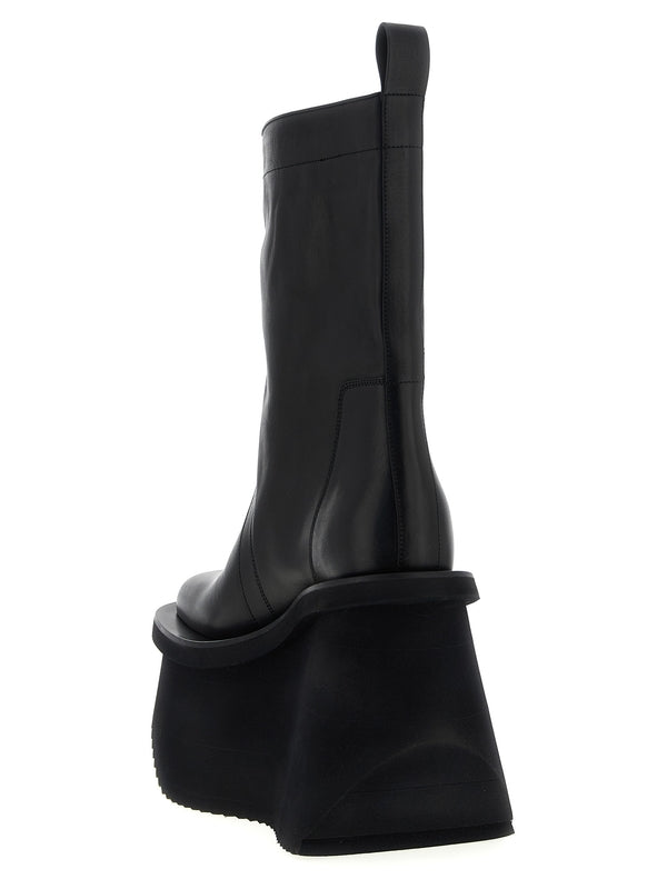 Rick Owens Black Middle Boots