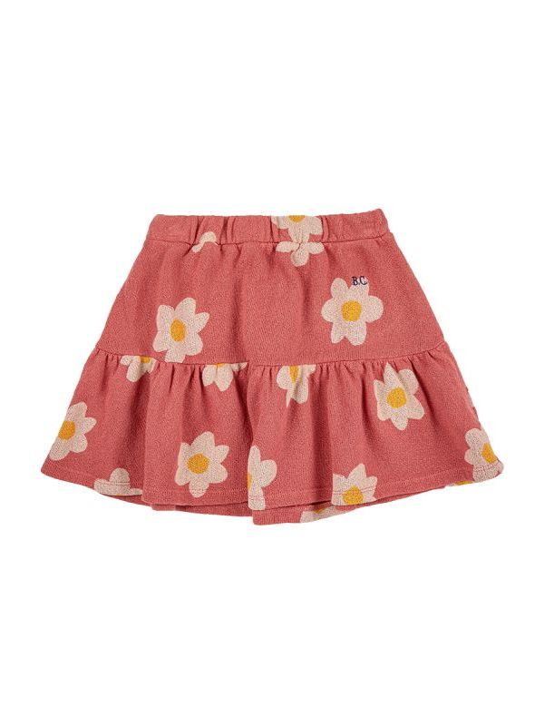 Logo Flower Printed Skirt