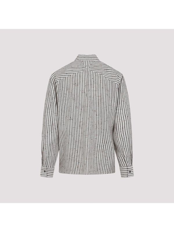 Logo Pocket Pinstripe Shirt