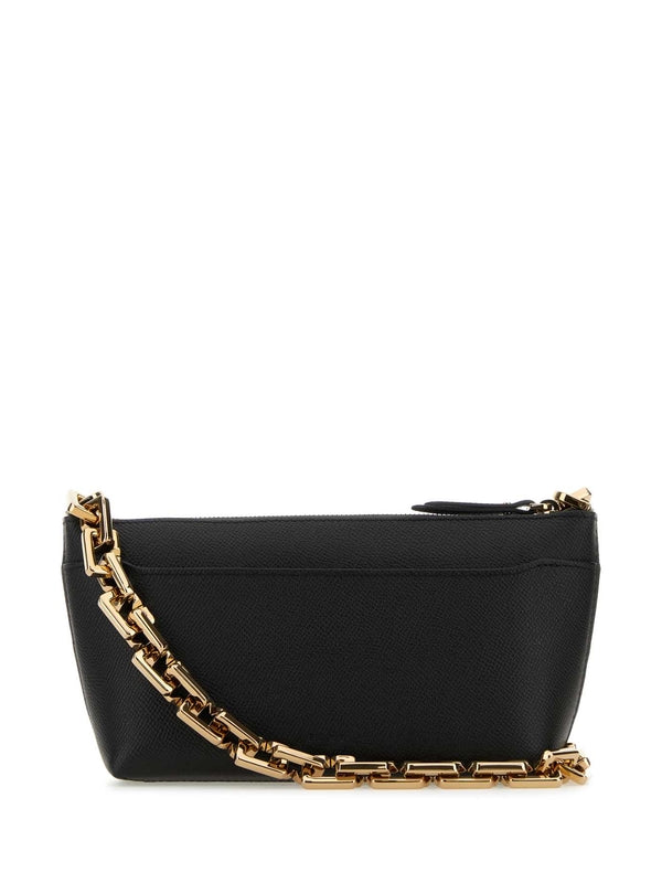 Buckle Detail Chain Shoulder Bag