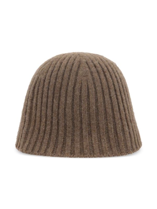 Cashmere Blend Rib Bucket Hat