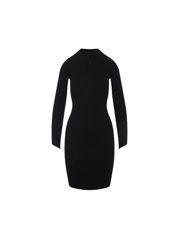 Courrèges Black Midi Dress