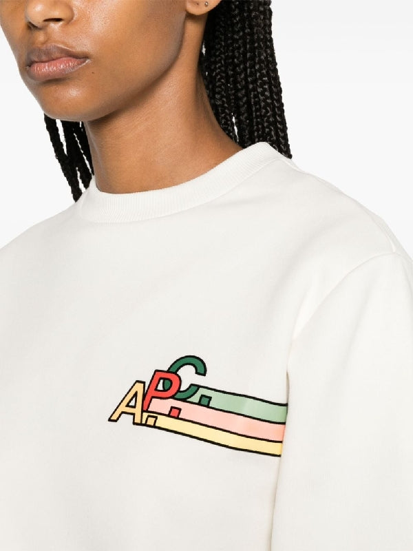 Tricolor Logo Cotton Sweatshirt