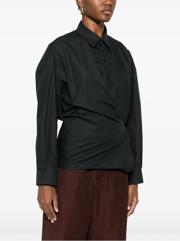 Twist Cotton Long Sleeve Shirt