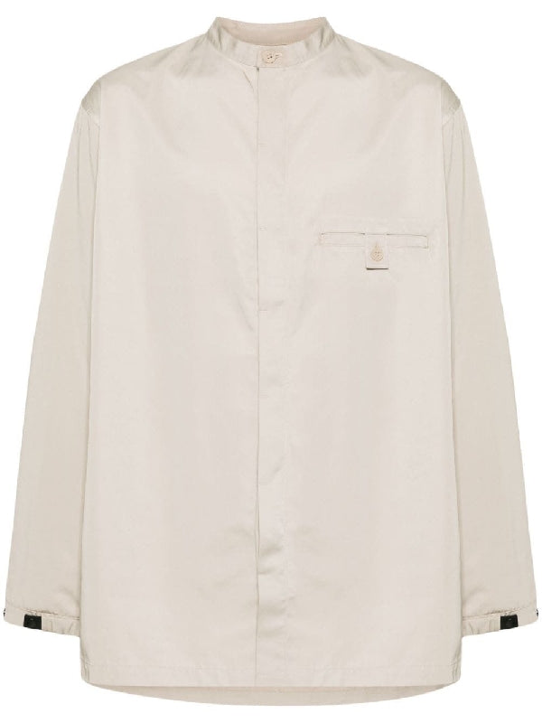 Stand Neck Twill Shirt