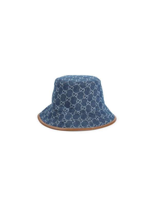 GG Logo Denim Bucket Hat