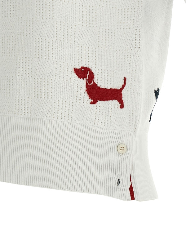 Diagonal
  Armband Animal Jacquard Polo Shirt