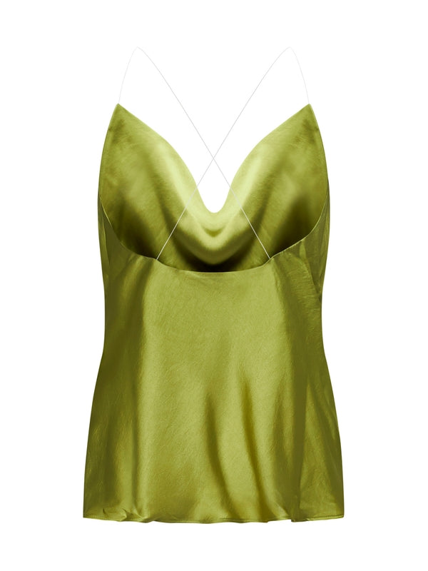 常青垂领缎
背心