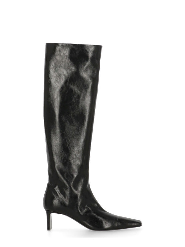 Khaite Black High Boots