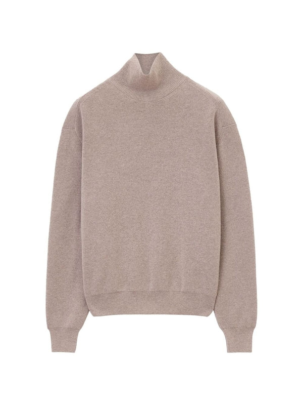 Soft High Neck Lambswool Knit