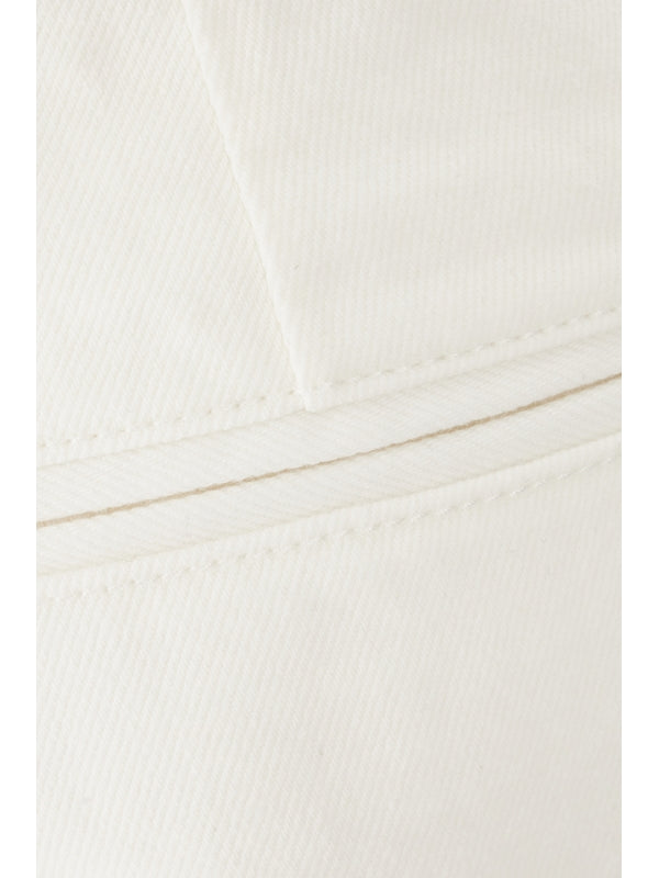 Back Logo Patch Cotton Denim
  Pants