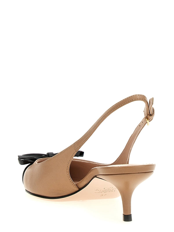 V Logo Bow
  Detail Slingback Heel