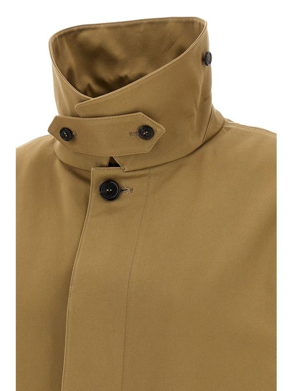 Hidden Button
  Cotton Trench Coat