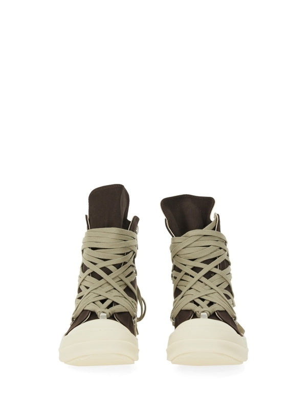 Rick Owens Drkshdw Grey High Top Sneakers