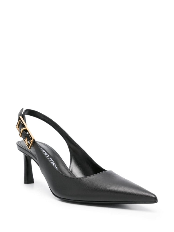 SR Nora Lambskin Buckle Slingback Heel