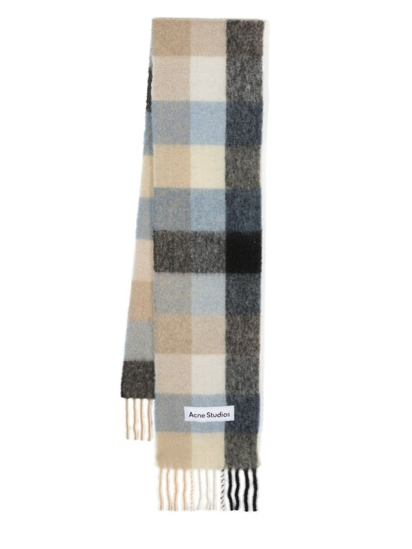 Logo Label Alpaca Wool Scarf