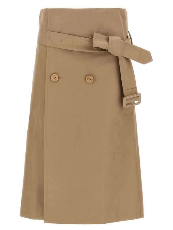 Belt Detail
  Trench Midi Skirt