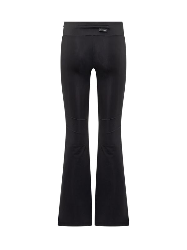 Back Logo Patch Bending Bootcut Pants