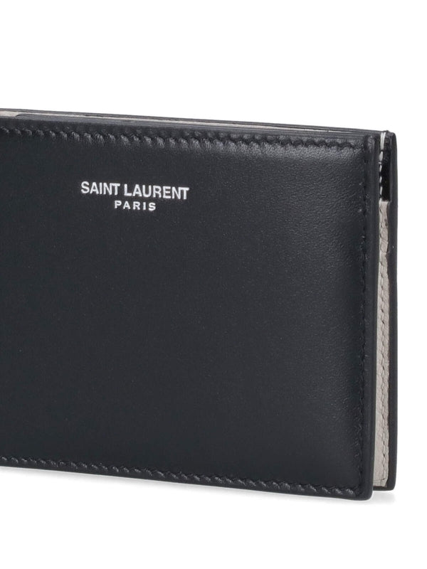 Logo Leather Bifold Wallet