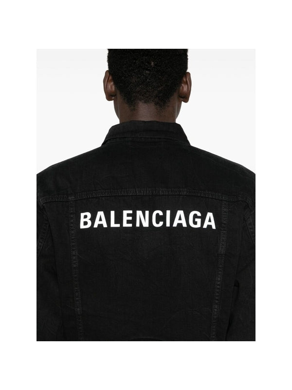 Back Logo Printing Denim Jacket