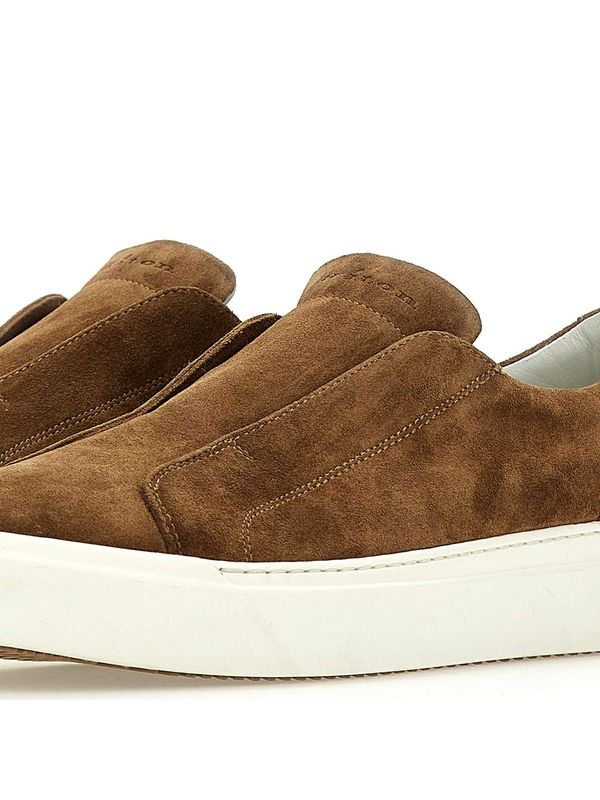 Suede Slip-On Low-Top Sneakers