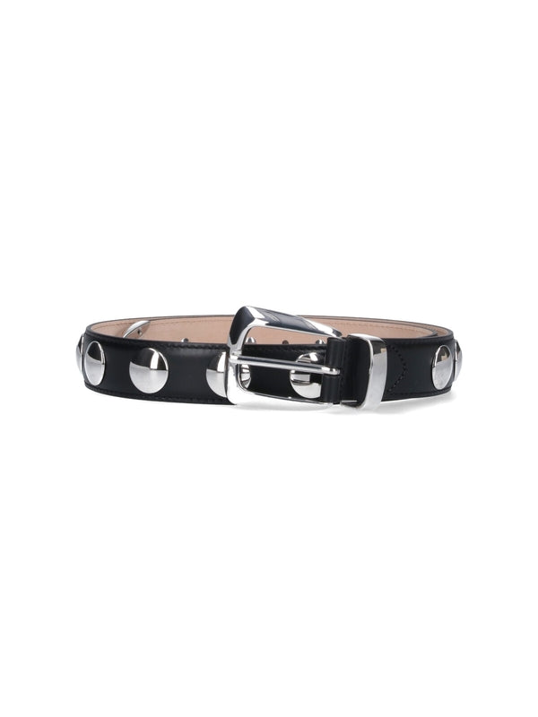 Stud Detail Leather Belt