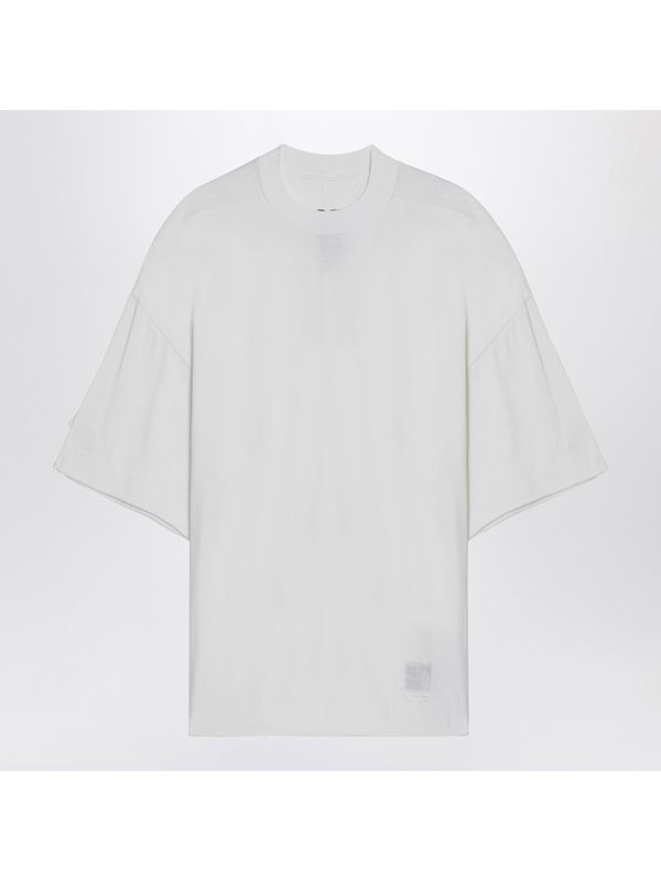 White Cotton Short Sleeve T-Shirt