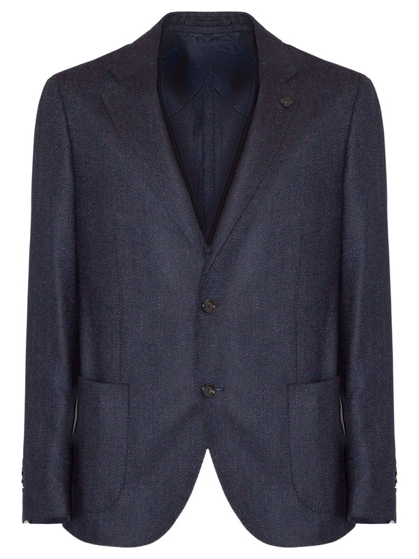 Lardini Navy Tailored Jackets