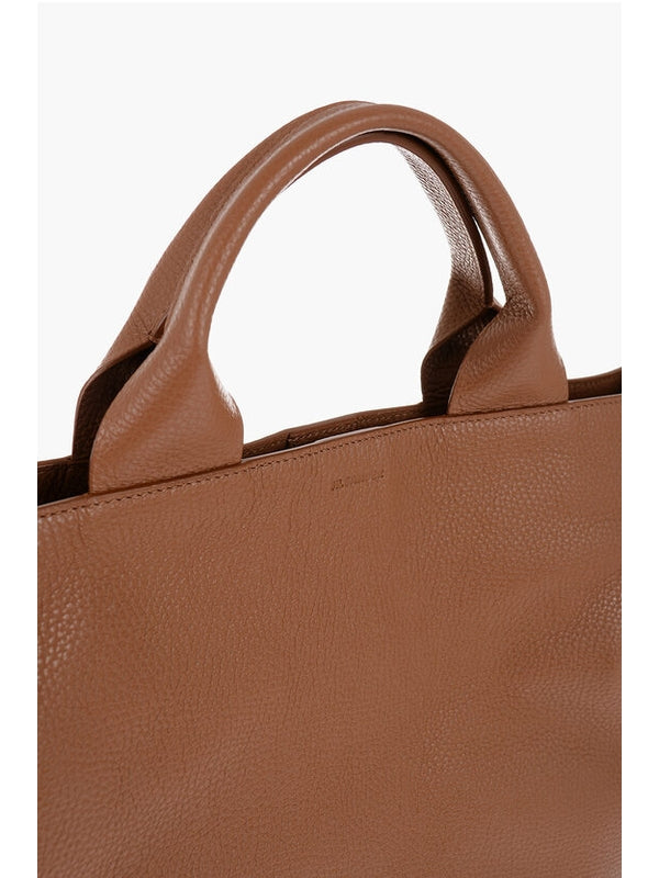 Brown Calfskin Tote Bag