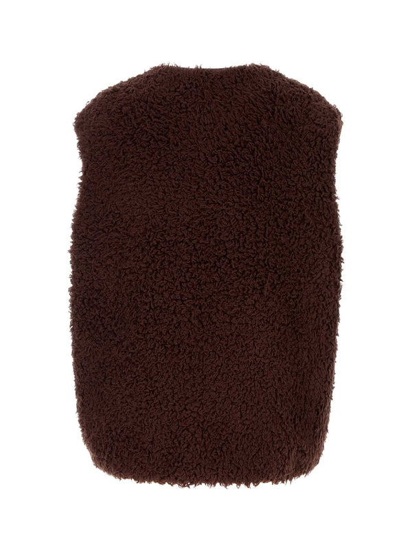 Jil Sander Brown Vests