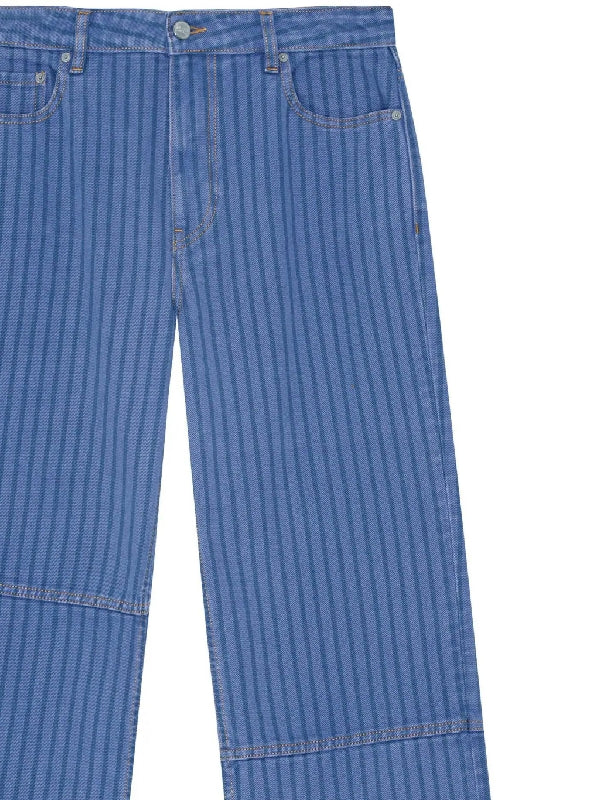 Izie Stripe Cotton Denim Pants