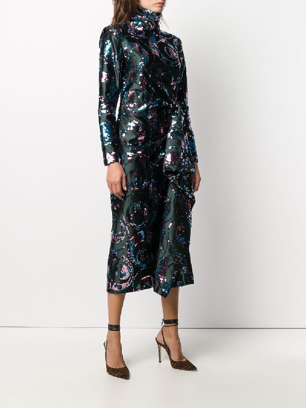 Allover Sequin Midi Dress