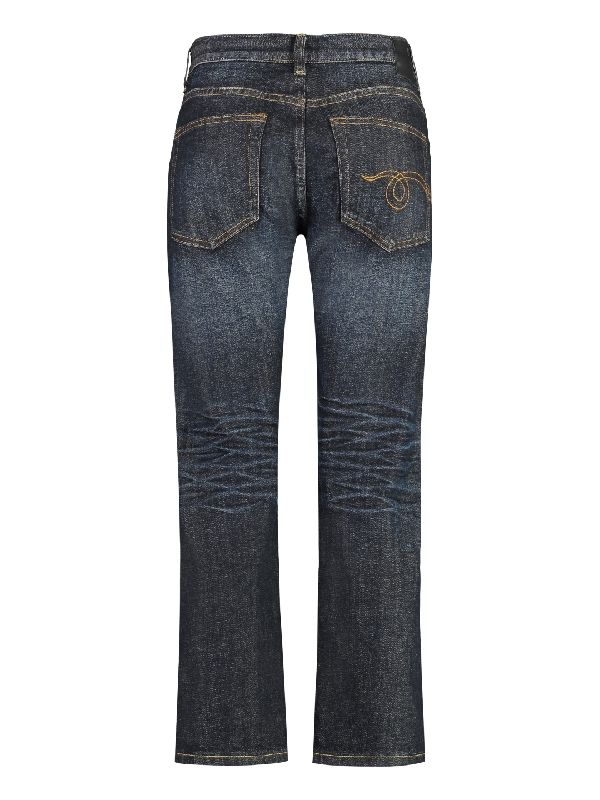 Crop Cotton Denim Pants