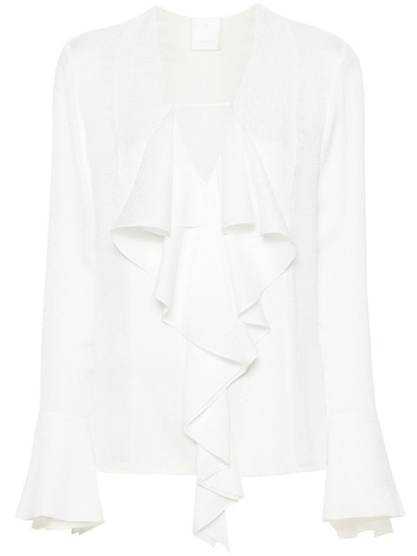 4G Silk Ruffle
  Blouse