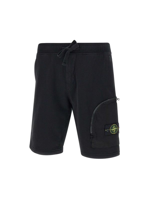 Wappen Patch Cotton Bermuda Shorts