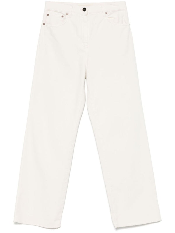 Milly Back Logo Patch Denim Pants