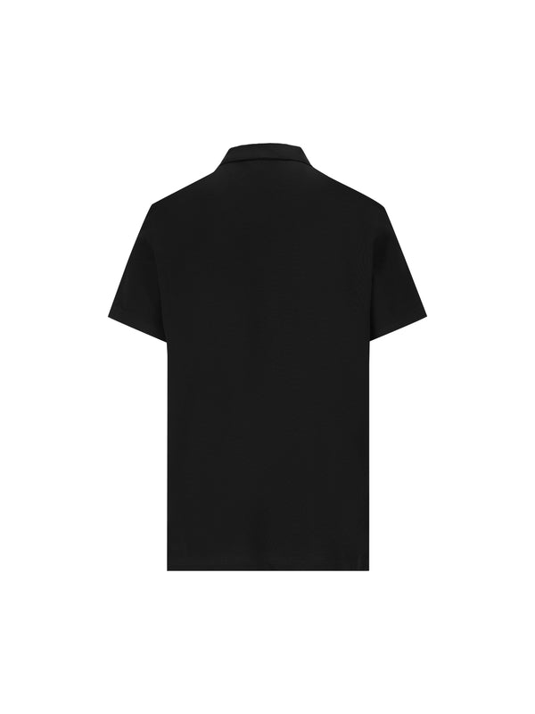Triangle Patch Cotton Polo Shirt