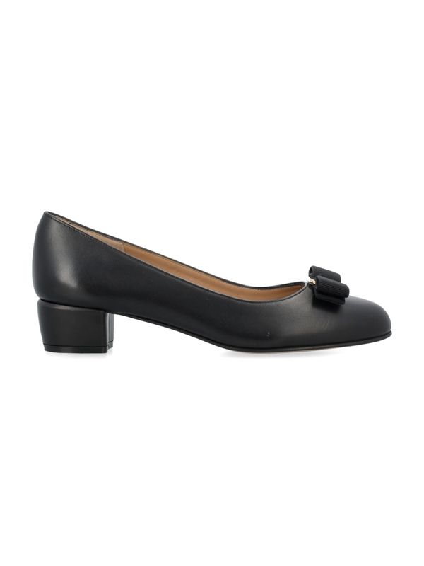 FERRAGAMO - Bow Decoration Leather Pumps - Jente