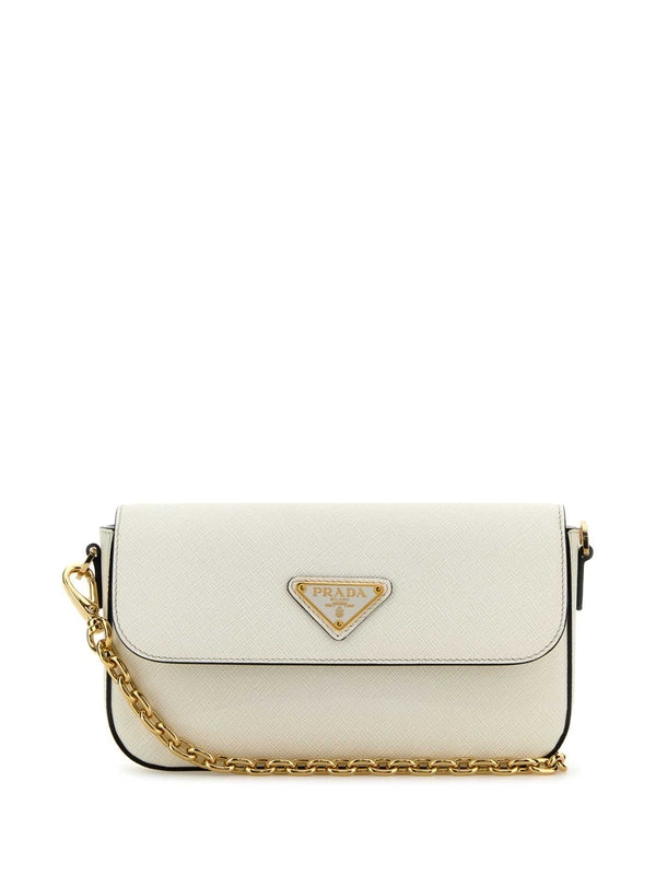 Triangle Logo Saffiano Leather Mini
  Crossbag