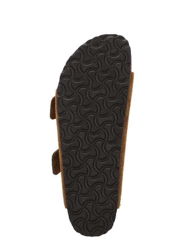 Arizona Double Buckle Suede Leather Sandals