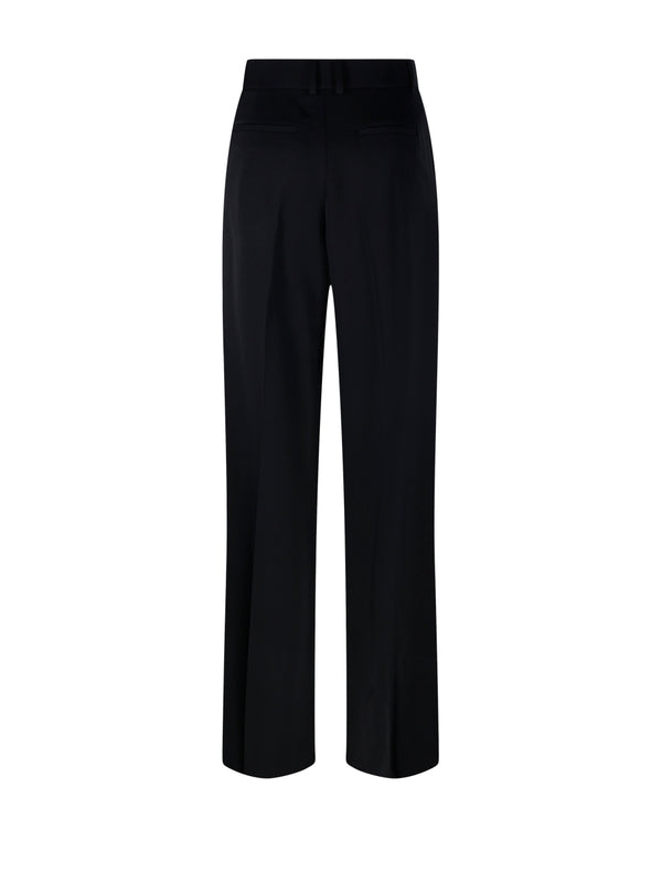 Black Wool Tailored Pants