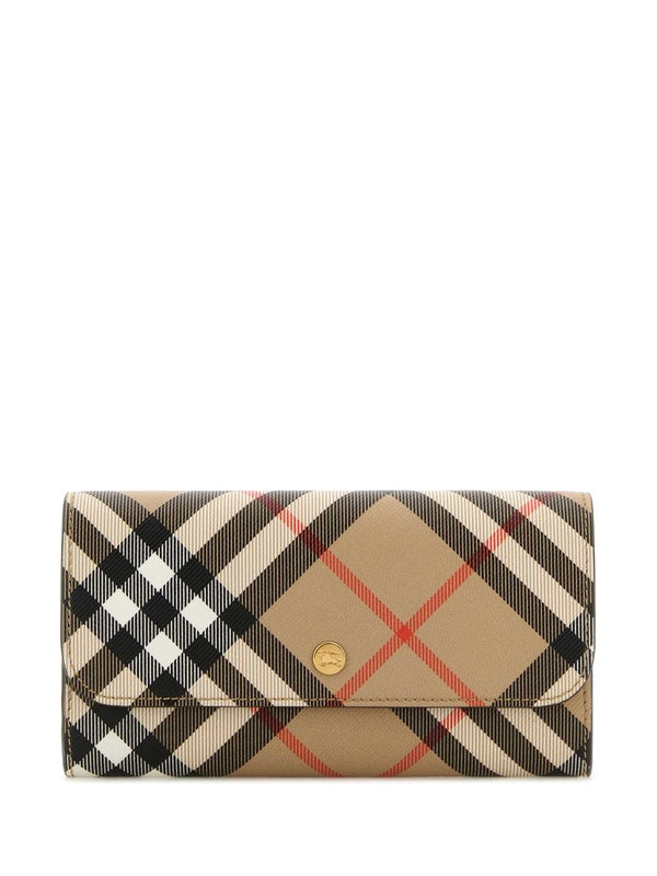 Vintage Check Long Wallet