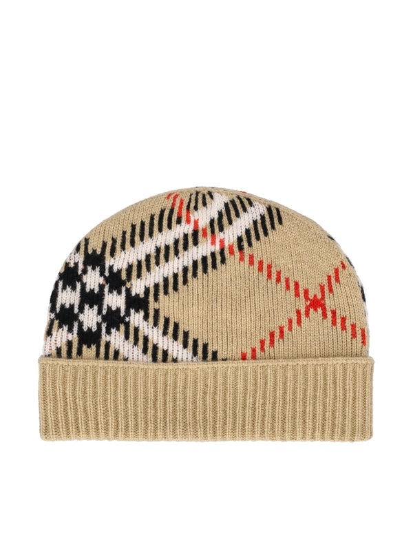 Burberry Beige Beanies
