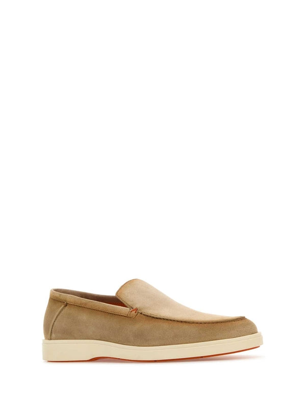 Round Toe Suede Loafers
