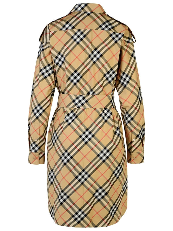 Vintage Check Cotton Shirt Dress