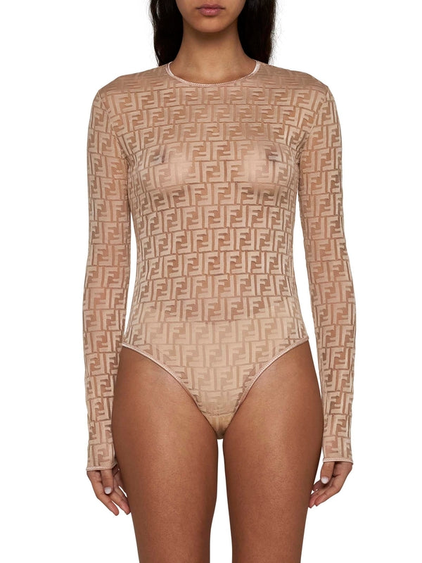 FF Logo Lace Bodysuit