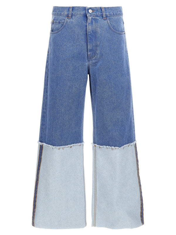 Wide Cotton
  Denim Pants