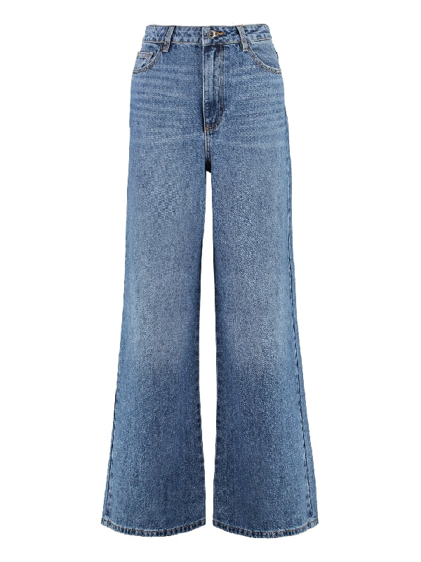 Wide Denim Pants